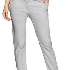 Gray Gap Skinny Mini Khaki Capri pants